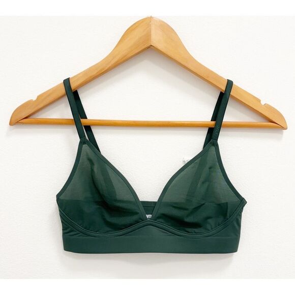 NWT Aerie SMOOTHEZ Mesh Bralette Sycamore Womens Size Extra Small - Picture 6 of 10